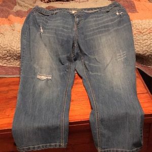 Womens size 24 boyfriend jeans Faded Glory